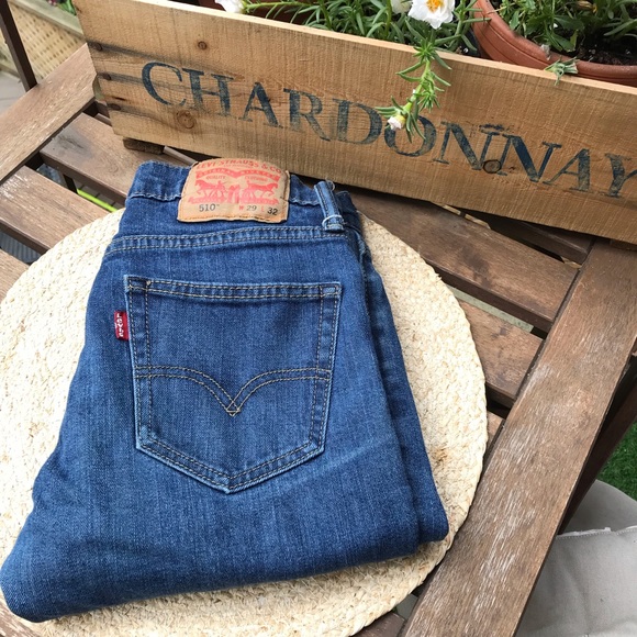 Levi's 510 Skinny Jeans size 25  Blue Denim - Picture 4 of 7